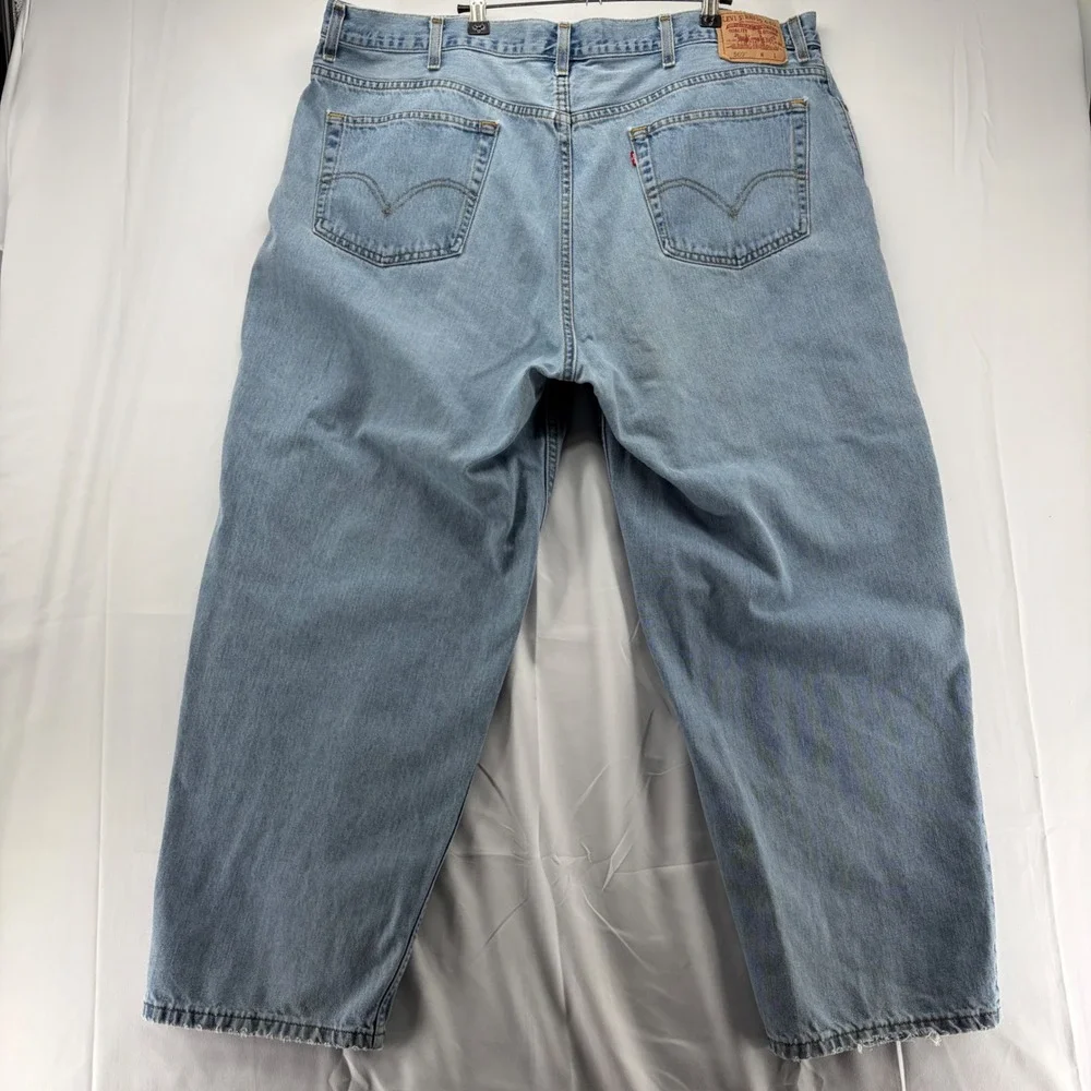 Vtg Levis 560 Comfort Fit Jeans Mens 46x30 (Fits 42x28) Light Wash Loose Tapered